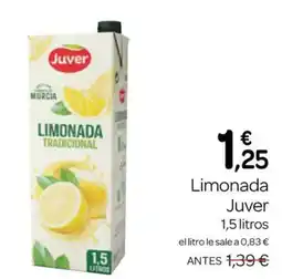 Supermercados El Jamón Juver limonada tradicional oferta