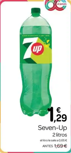 Supermercados El Jamón Seven-Up oferta