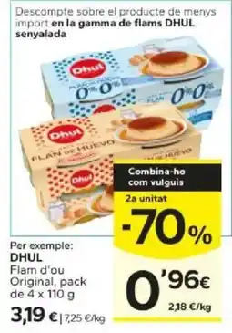 Caprabo Dhul flan d'ou original oferta