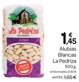 Supermercados El Jamón La Pedriza alubias blancas oferta