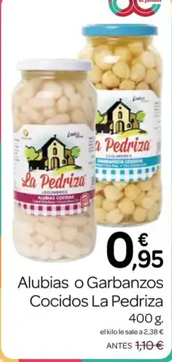 Supermercados El Jamón La Pedriza alubias o garbanzos cocidos oferta