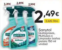 FROIZ Sanytol Quitagrasas, Multiusos o Limpiador baños oferta