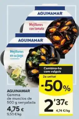 Caprabo Aguinamar mejillones con tomate oferta