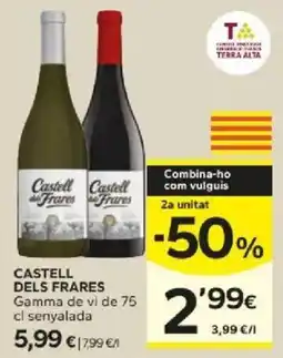 Caprabo Castell dels Frares gamma de vi oferta