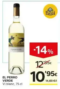 Caprabo El perro verde Vi blanc oferta