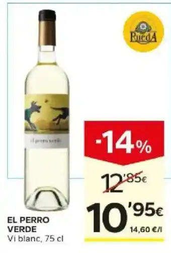 Caprabo El perro verde Vi blanc oferta