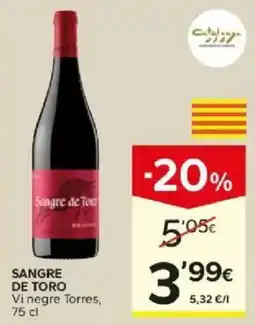 Caprabo Sangre de Toro oferta