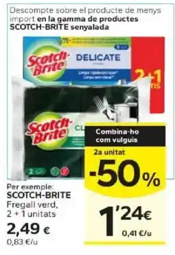 Caprabo Scotch-Brite fregall verd oferta