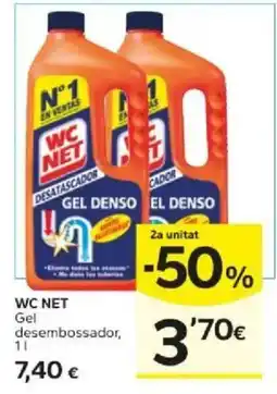 Caprabo Wc net gel desembossador oferta