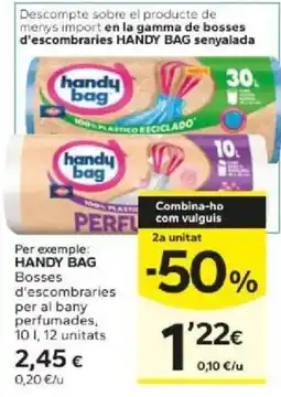 Caprabo Handy Bag bosses d'escombraries perfumades oferta