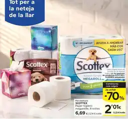 Caprabo Scottex paper higiènic megarolles oferta