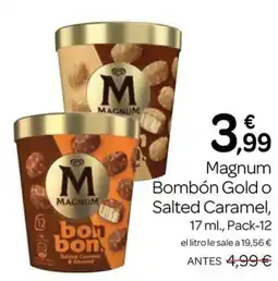 Supermercados El Jamón Magnum Bombón Gold o Salted Caramel oferta