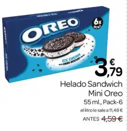 Supermercados El Jamón Oreo helado sandwich mini oferta