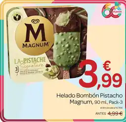 Supermercados El Jamón Magnum helado bombón pistacho oferta