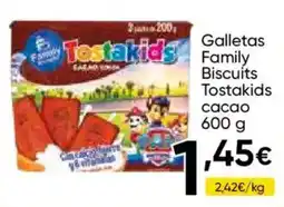 Cash FROIZ Tostakids Galletas Family Biscuits oferta