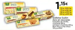 Cash FROIZ Galletas Gullón Zero sin azúcares oferta