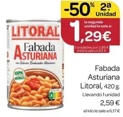 Supermercados El Jamón Litoral fabada asturiana oferta