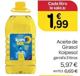 Supermercados El Jamón Koipesol Aceite de Girasol oferta
