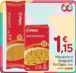 Supermercados El Jamón Ifa Eliges macarrón o spaghetti oferta