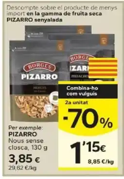 Caprabo Borges pizarro nous sense closca oferta