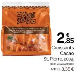 Supermercados El Jamón St. Pierre croissants cacao oferta