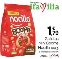 Supermercados El Jamón nocilla mini booms rellenas oferta