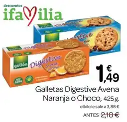 Supermercados El Jamón gullón Digestive Avena oferta
