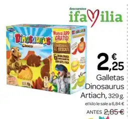 Supermercados El Jamón Artiach Galletas Dinosaurus oferta