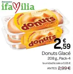 Supermercados El Jamón donuts glacé oferta