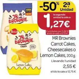 Supermercados El Jamón Mr Brownies Carrot Cakes Cheesecakes Lemon Cakes oferta