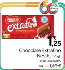 Supermercados El Jamón Nestlé chocolate extrafino oferta
