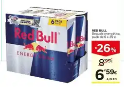 Caprabo Red Bull energy drink oferta