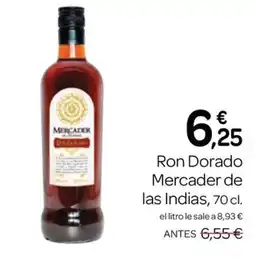 Supermercados El Jamón Ron Dorado Mercader de las Indias oferta