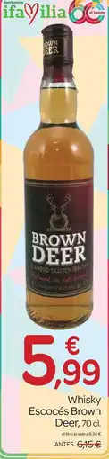 Supermercados El Jamón Brown Deer whisky escocés oferta