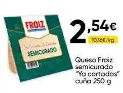 Cash FROIZ Froiz queso semicurado ya cortadas oferta