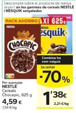 Caprabo Nestlé Cereals Chocapic oferta