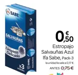 Supermercados El Jamón Ifa Sabe estropajo salvañas azul oferta