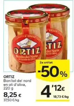 Caprabo ortiz bonitol del nord en oli d'oliva oferta
