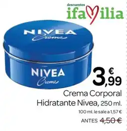 Supermercados El Jamón Nivea crema corporal hidratante oferta