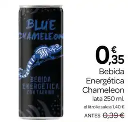 Supermercados El Jamón Blue Chameleon bebida energética oferta
