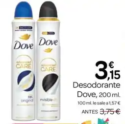 Supermercados El Jamón Dove desodorante oferta
