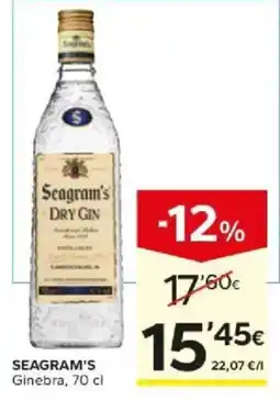 Caprabo Seagram's Ginebra oferta