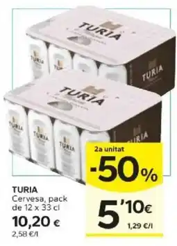 Caprabo Turia cervesa oferta
