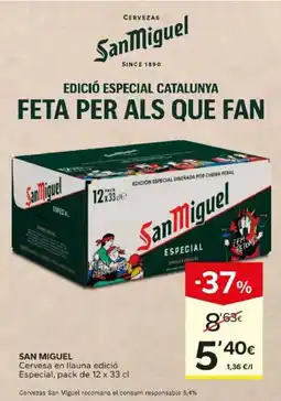 Caprabo San Miguel cervesa en llauna edició especial oferta