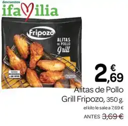 Supermercados El Jamón Fripozo alitas de pollo grill oferta