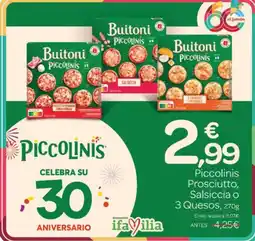 Supermercados El Jamón Buitoni Piccolinis oferta