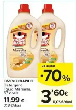 Caprabo Omino Bianco detergent liquid marsella oferta
