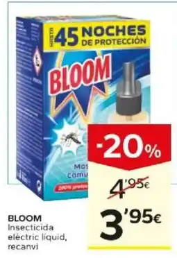 Caprabo Bloom insecticida elèctric liquid oferta