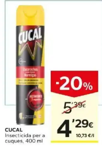 Caprabo Cucal insecticida per a cuques oferta