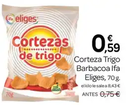 Supermercados El Jamón Eliges corteza trigo barbacoa oferta